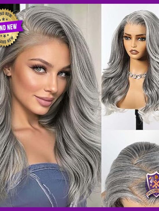 13x6 HD Lace Front Synthetic Wig 24 Inch Long Curly Layered Glueless main image 6